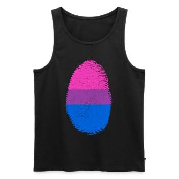 Bi Bisexuell Pride Month LGBT LGBTQ - Männer Premium Bio Tank Top - Schwarz - Vorne - Michal (187cm)