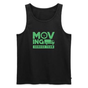 Umzug Service Team Umzugsunternehmen Umziehen - Männer Premium Bio Tank Top - Schwarz - Vorne - AI Model Male 178 light (178cm)