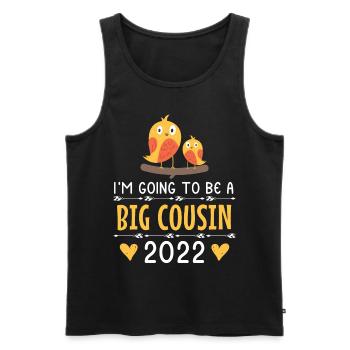 Big Cousin 2022 Little Birds - Men's Premium Organic Tank Top - black - Front - AI Model Male 178 light (178cm)