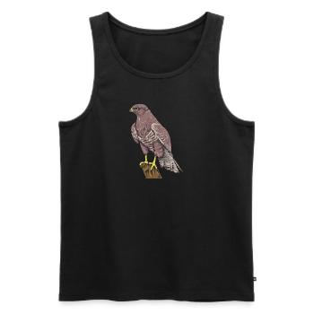 Buzzard I Bird of Prey Buzzard Motif for - Men's Premium Organic Tank Top - black - Front - AI Model Male 178 light (178cm)