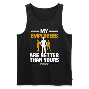 Team Entrepreneur Startup Proud Boss Colleagues - Men's Premium Organic Tank Top - black - Front - AI Model Male 178 light (178cm)