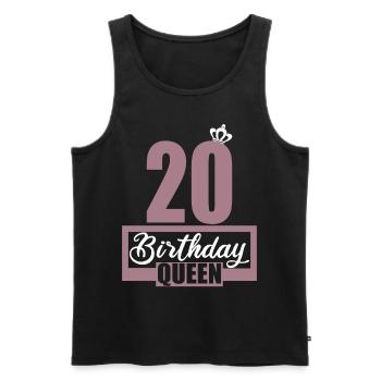 20th birthday 20 years 20th birthday child - Men's Premium Organic Tank Top - black - Front - Michal (187cm)