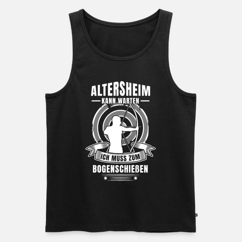 Bogenschießen - Männer Premium Bio Tank Top - Schwarz