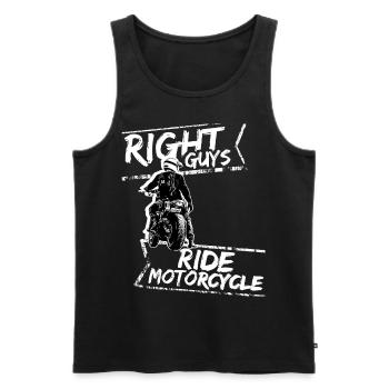Motorcycle Lifestyle / Moto / moto biker - Débardeur bio Premium Homme - noir - Devant - Michal (187cm)