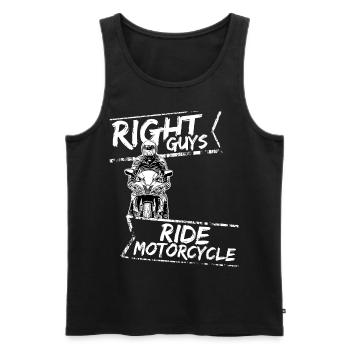 Motorcycle Lifestyle / Moto / moto biker - Débardeur bio Premium Homme - noir - Devant - Michal (187cm)