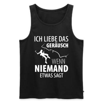 Eisklettern Eiskletterer Eispickel - Männer Premium Bio Tank Top - Schwarz - Vorne - Michal (187cm)
