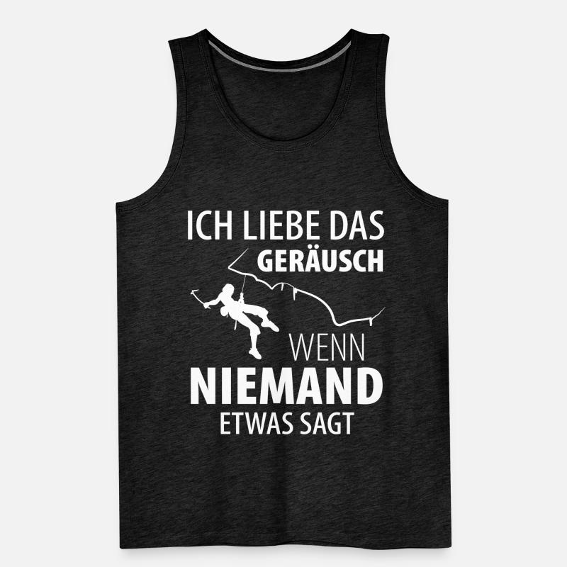 Eisklettern Eiskletterer Eispickel Männer Premium Bio Tank Top
