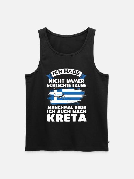 Crete Greece Gift - Men's Premium Organic Tank Top - black
