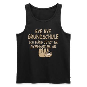Kindergarten Primary school Back to school Gymnasium - Men's Premium Organic Tank Top - black - Front - Michal (187cm)