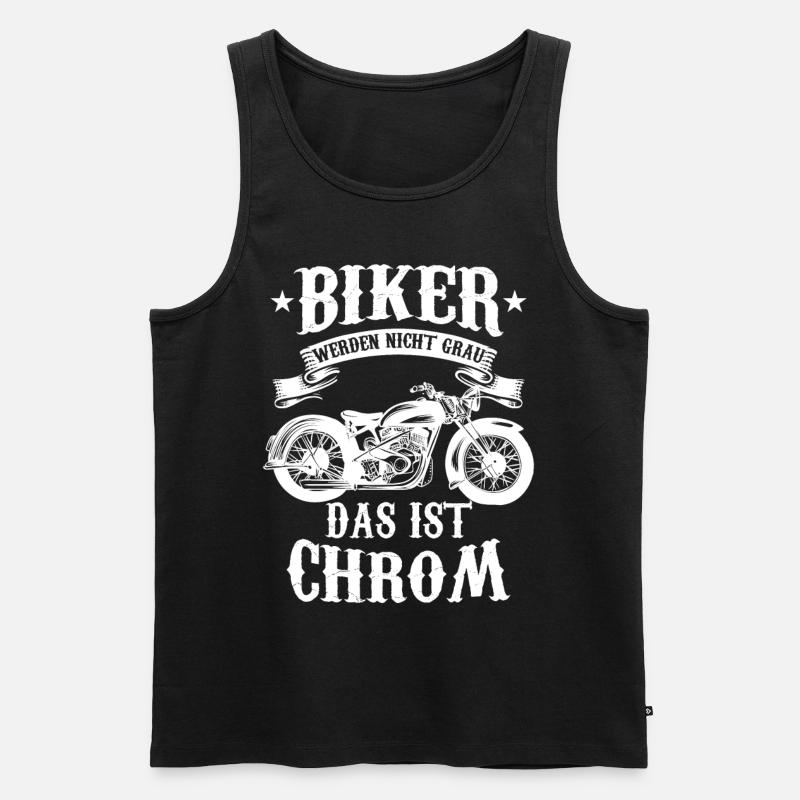 Motorrad - Männer Premium Bio Tank Top - Schwarz