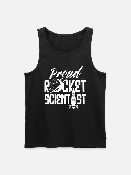 Rocket Science Rocket Scientist Rocket - Men's Premium Organic Tank Top - black