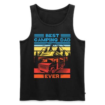 Best Camping Dad Ever Motorhome - Männer Premium Bio Tank Top - Schwarz - Vorne - AI Model Male 178 light (178cm)
