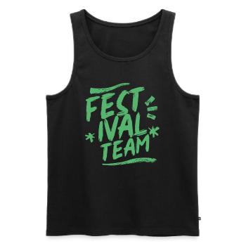 Festival Team Music Music Festival Festivals - Men's Premium Organic Tank Top - black - Front - AI Model Male 178 light (178cm)