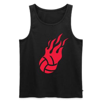 Beach Volleyball Flames Ball Sports Beach Volleyball - Men's Premium Organic Tank Top - black - Front - AI Model Male 178 light (178cm)