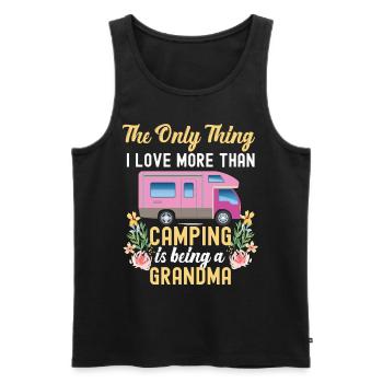 Camping Being A Grandma Motorhome - Débardeur bio Premium Homme - noir - Devant - Michal (187cm)