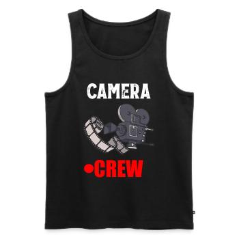 Kameramann Filmemacher Regisseur Camera Crew - Männer Premium Bio Tank Top - Schwarz - Vorne - Michal (187cm)