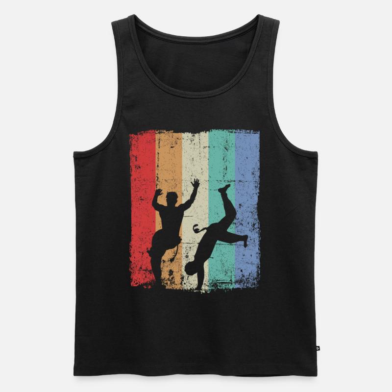 Capoeira - Männer Premium Bio Tank Top - Schwarz