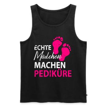 Fußpflege Pediküre Podologe Nagelstudio Geschenk - Männer Premium Bio Tank Top - Schwarz - Vorne - Michal (187cm)