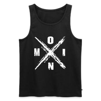 norddeutsche sprüche - Männer Premium Bio Tank Top - Schwarz - Vorne - AI Model Male 178 light (178cm)