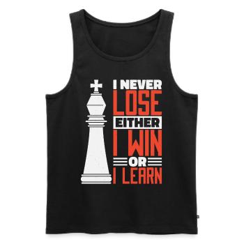 Chess chessboard chess set up gift - Men's Premium Organic Tank Top - black - Front - AI Model Male 178 light (178cm)