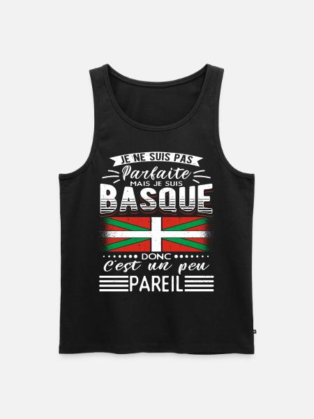 Pays Basque Homme Basque - Débardeur bio Premium Homme - noir