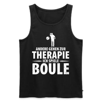 Boule Petanque Boccia Boules - Männer Premium Bio Tank Top - Schwarz - Vorne - Michal (187cm)