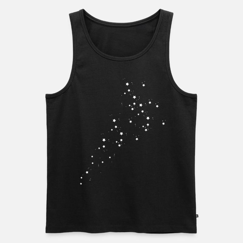 Stern - Männer Premium Bio Tank Top - Schwarz