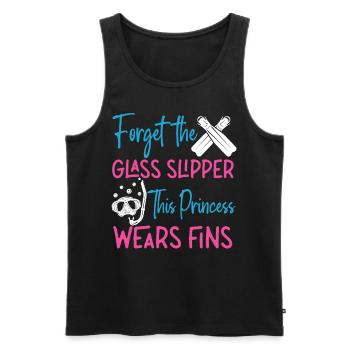 Scuba Diving Diver Girl Forget - Männer Premium Bio Tank Top - Schwarz - Vorne - AI Model Male 178 light (178cm)
