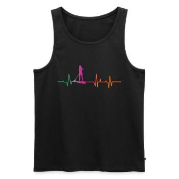SUP Paddleboard Girl - Männer Premium Bio Tank Top - Schwarz - Vorne - AI Model Male 178 light (178cm)