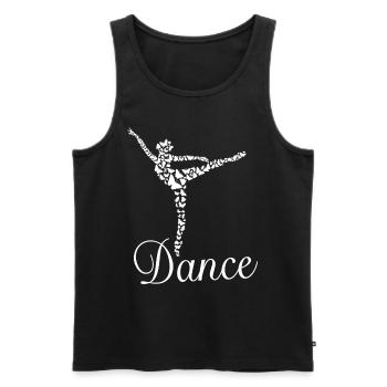 Ballet Ballerine Ballerine Ballerine Ballet Dance - Débardeur bio Premium Homme - noir - Devant - Michal (187cm)