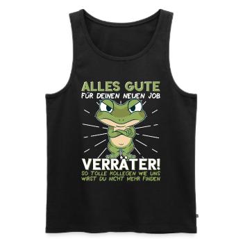 Jobwechsel Neuer Job Abschied Kollege neue Arbeit - Männer Premium Bio Tank Top - Schwarz - Vorne - Michal (187cm)