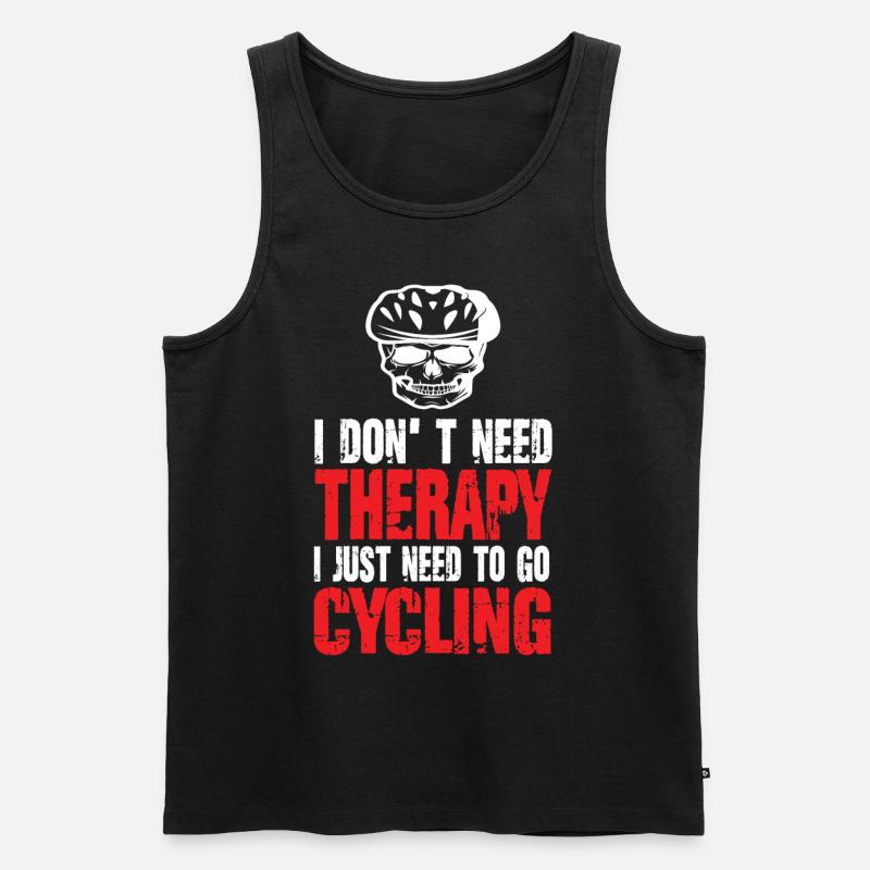 Rennrad - Männer Premium Bio Tank Top - Schwarz