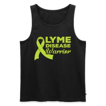 Lyme Disease Warrior Lyme Disease Warrior - Men's Premium Organic Tank Top - black - Front - AI Model Male 178 light (178cm)