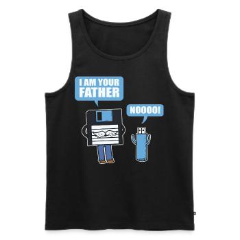 I Am Your Father | Noooooo Computer Scientist - Men's Premium Organic Tank Top - black - Front - Michal (187cm)