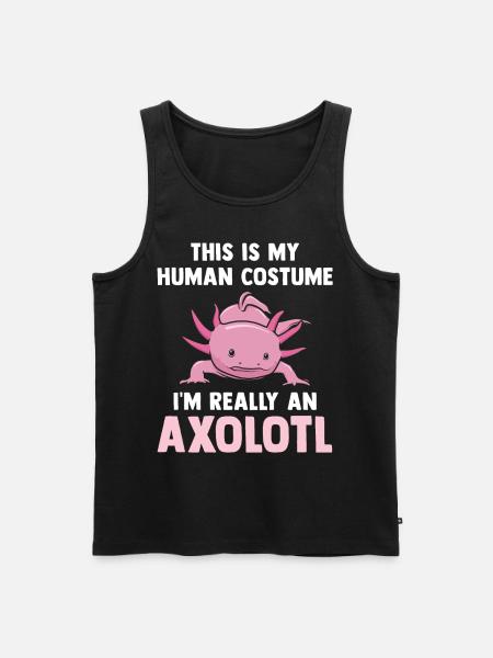 Axolotl - Men's Premium Organic Tank Top - black