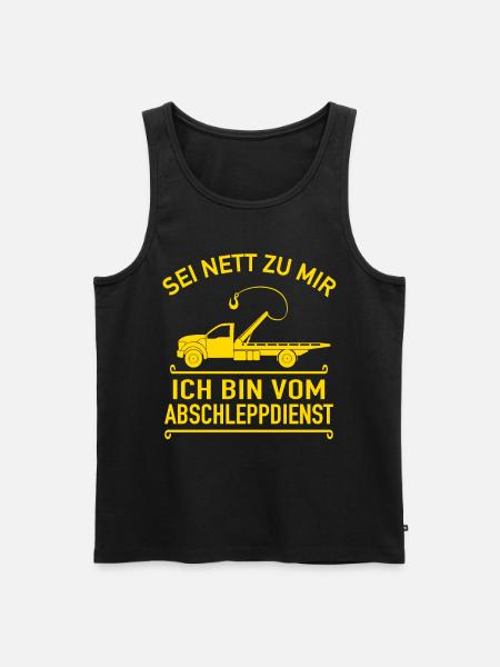 Auto Abschleppdienst Abschleppservice Abschlepper - Männer Premium Bio Tank Top - Schwarz
