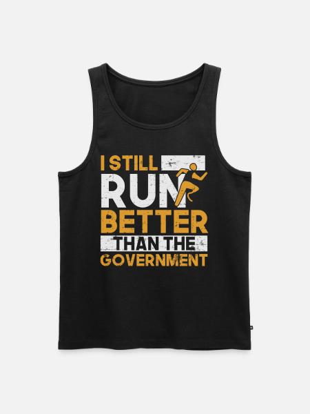 Amputation Rollstuhl - Männer Premium Bio Tank Top - Schwarz