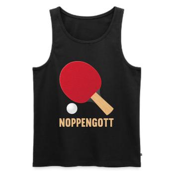 Tischtennis Spieler Spielerin Noppengott - Männer Premium Bio Tank Top - Schwarz - Vorne - Michal (187cm)