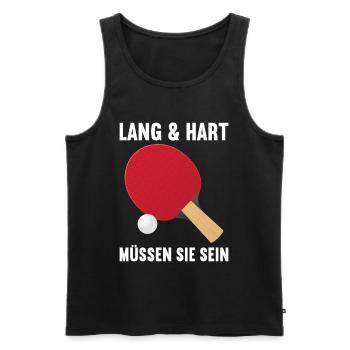 Tischtennis Spieler Spielerin Noppenspieler - Männer Premium Bio Tank Top - Schwarz - Vorne - Michal (187cm)