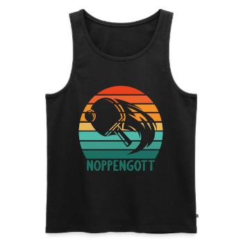 Tischtennis Spieler Spielerin Noppengott - Männer Premium Bio Tank Top - Schwarz - Vorne - Michal (187cm)