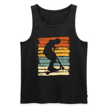 Scooter Pedal Scooter Stunt E-Scooter Folding Scooter - Men's Premium Organic Tank Top - black - Front - Michal (187cm)