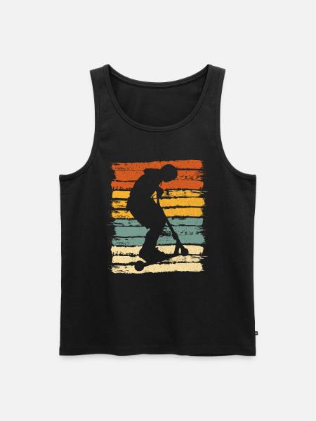 Scooter Pedal Scooter Stunt E-Scooter Folding Scooter - Men's Premium Organic Tank Top - black