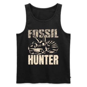 Fossil Hunter Paläontologie Paläontologe - Männer Premium Bio Tank Top - Schwarz - Vorne - AI Model Male 178 light (178cm)