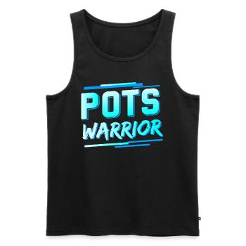 Posturale Tachykardiesyndrom POTS Warrior - Männer Premium Bio Tank Top - Schwarz - Vorne - AI Model Male 178 light (178cm)