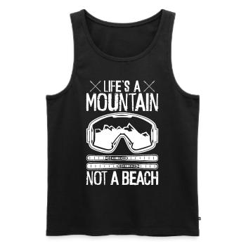 Skifahrer Skisport winterurlaub Ski Schnee - Männer Premium Bio Tank Top - Schwarz - Vorne - Michal (187cm)