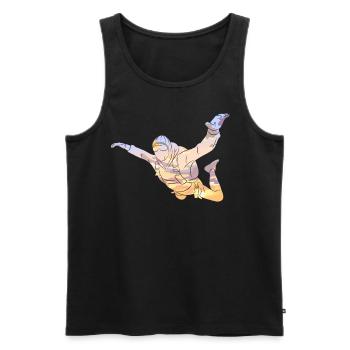 Skydiving Sunset - Débardeur bio Premium Homme - noir - Devant - AI Model Male 178 light (178cm)