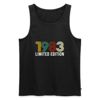 Vintage Limited Edition 1983 Birthday Birth Year - Men's Premium Organic Tank Top - black - Front - Michal (187cm)