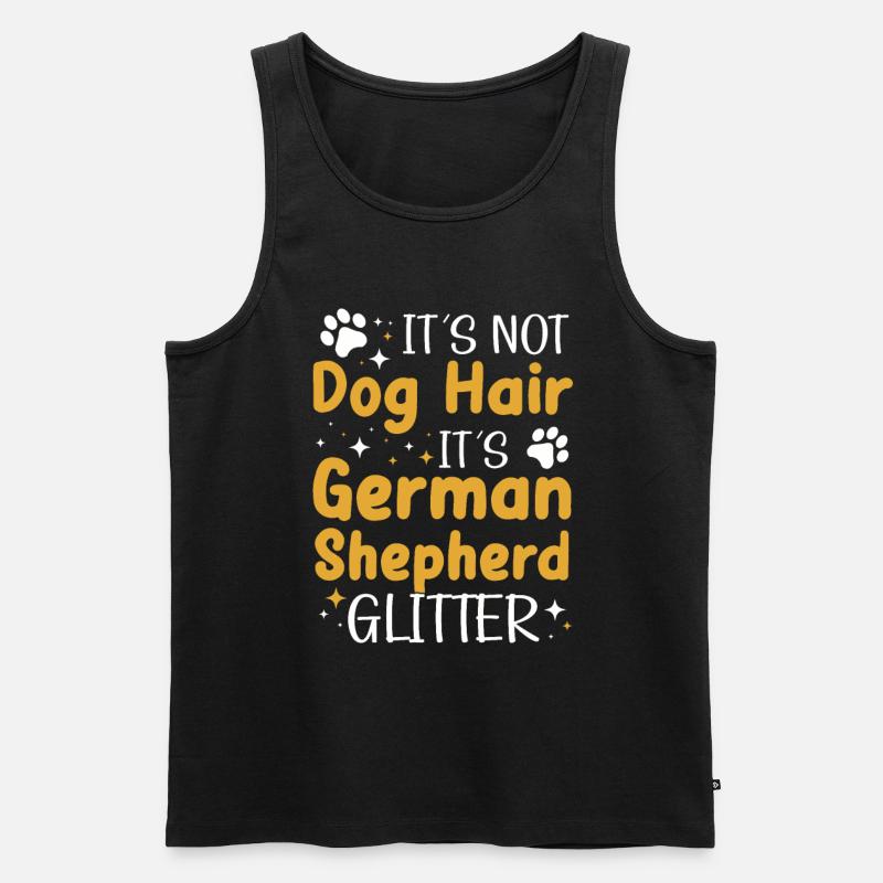 Deutscher Schäferhund German Shepherd - Männer Premium Bio Tank Top - Schwarz