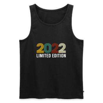 Vintage Limited Edition 2022 Geburtstag Geburtsjah - Männer Premium Bio Tank Top - Schwarz - Vorne - Michal (187cm)