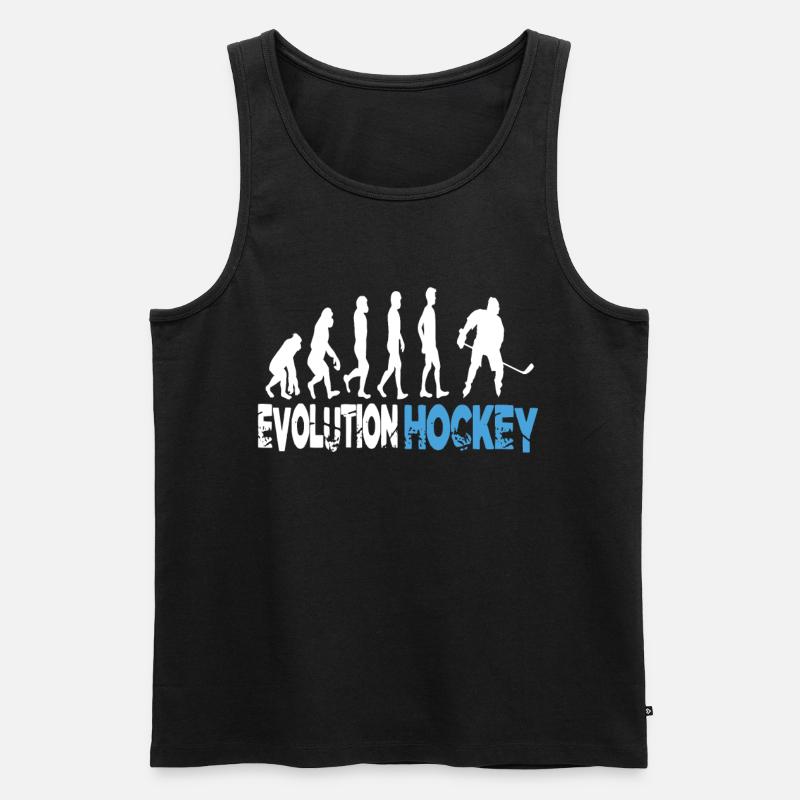 Evolution Hockey - Männer Premium Bio Tank Top - Schwarz